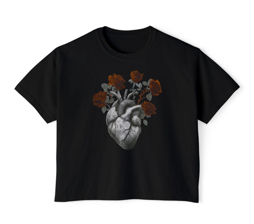 Blooming Heart Boxy Tee