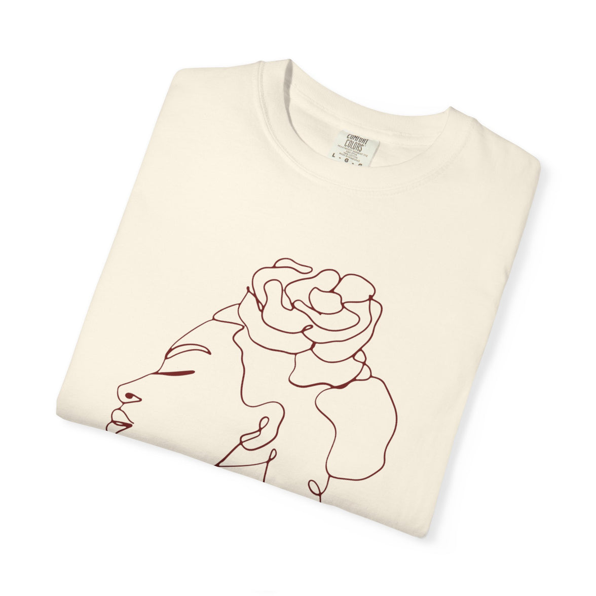 The Rebel Tee - Elegant Line Art T-Shirt for Empowerment