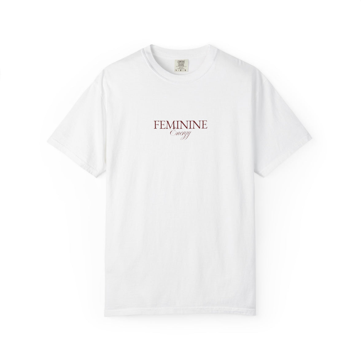 Feminine Energy Tee – Minimalist Cotton T-Shirt