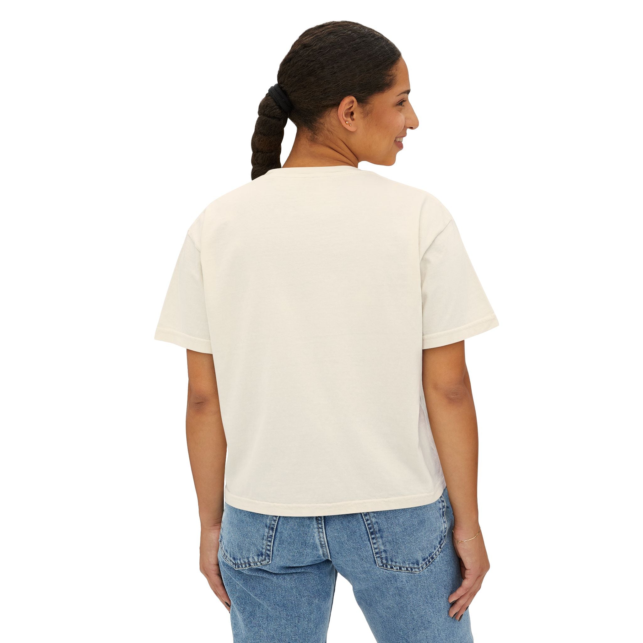 Intuition is Intelligence cropped Boxy tee