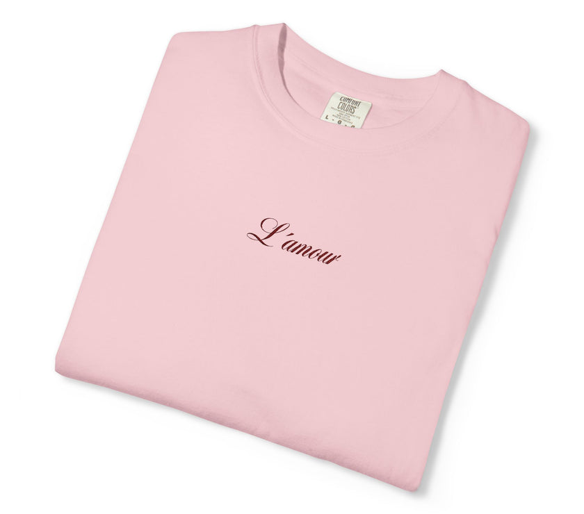 L´amour embroidered t-shirt - 100% cotton