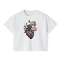 Floral Heart Boxy Tee