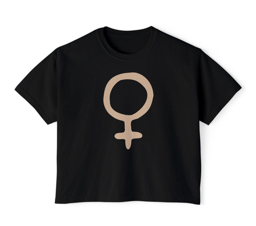 Feminine Symbol Cropped Tee