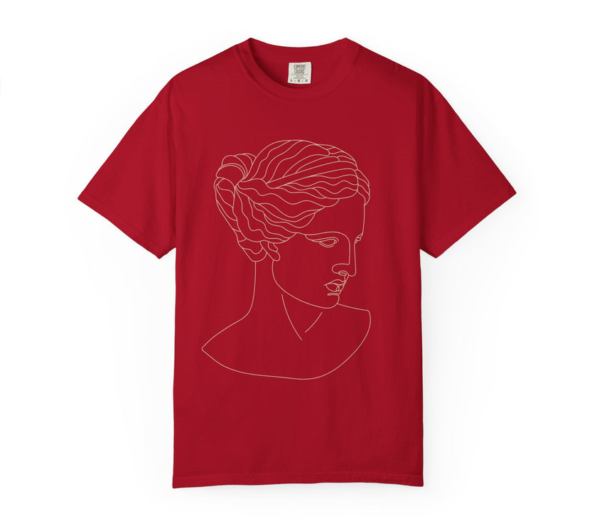 Goddess Line Art T-Shirt – Feminine Minimalist Graphic Tee