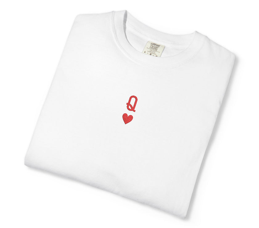 Embroidered Queen of Hearts T-shirt