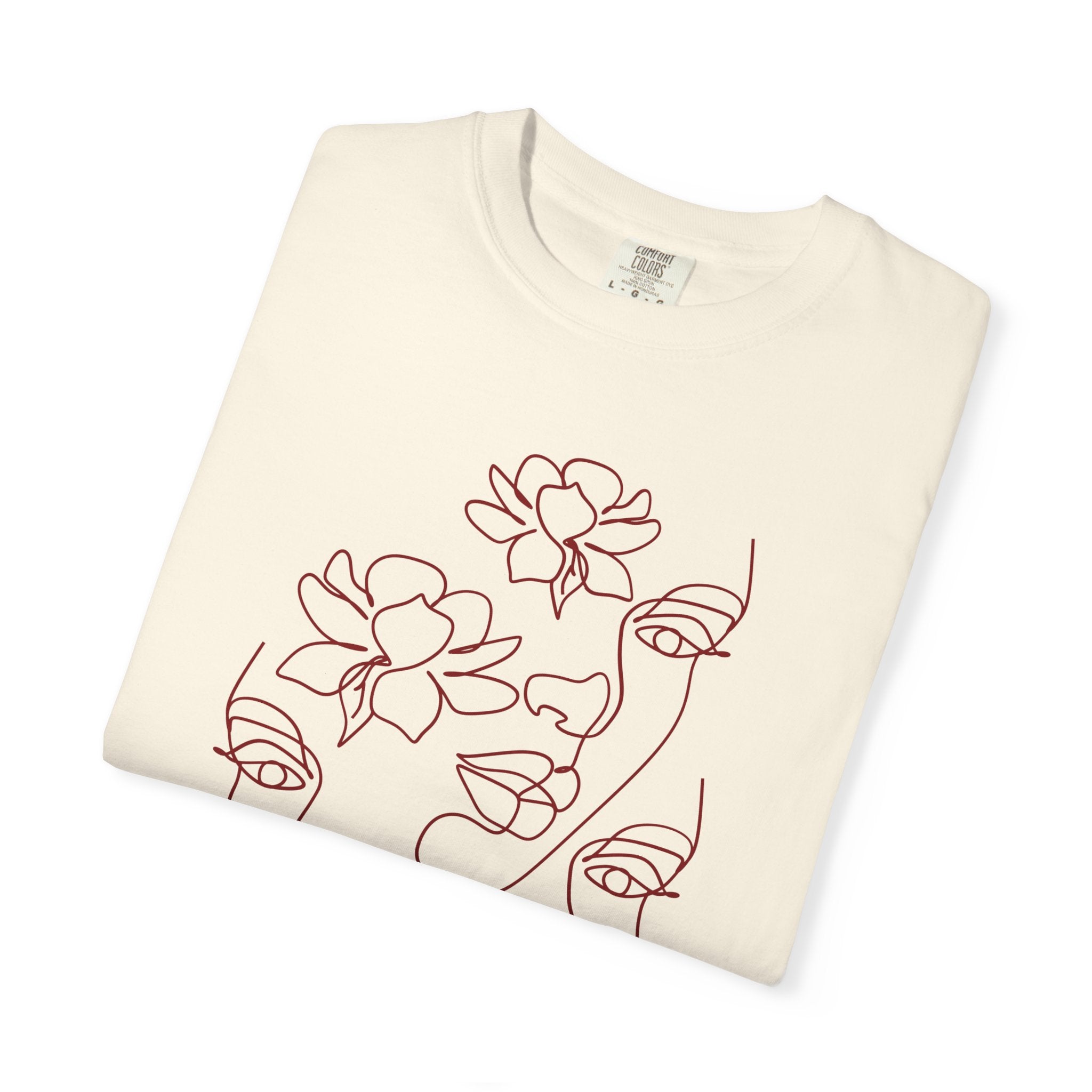 The Trinity Tee – Feminine Connection Line Art T-Shirt