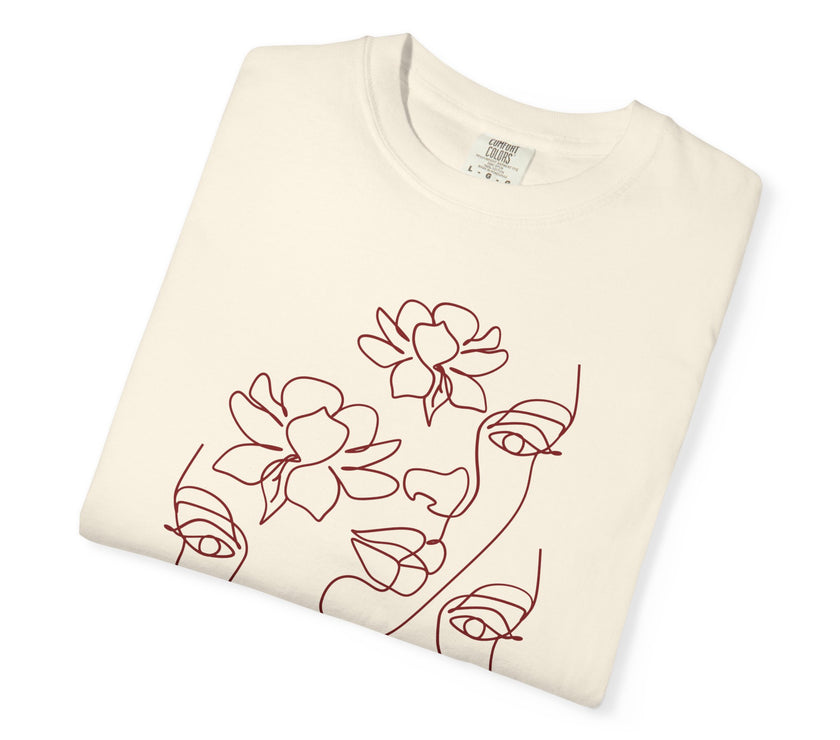 The Trinity Tee – Feminine Connection Line Art T-Shirt