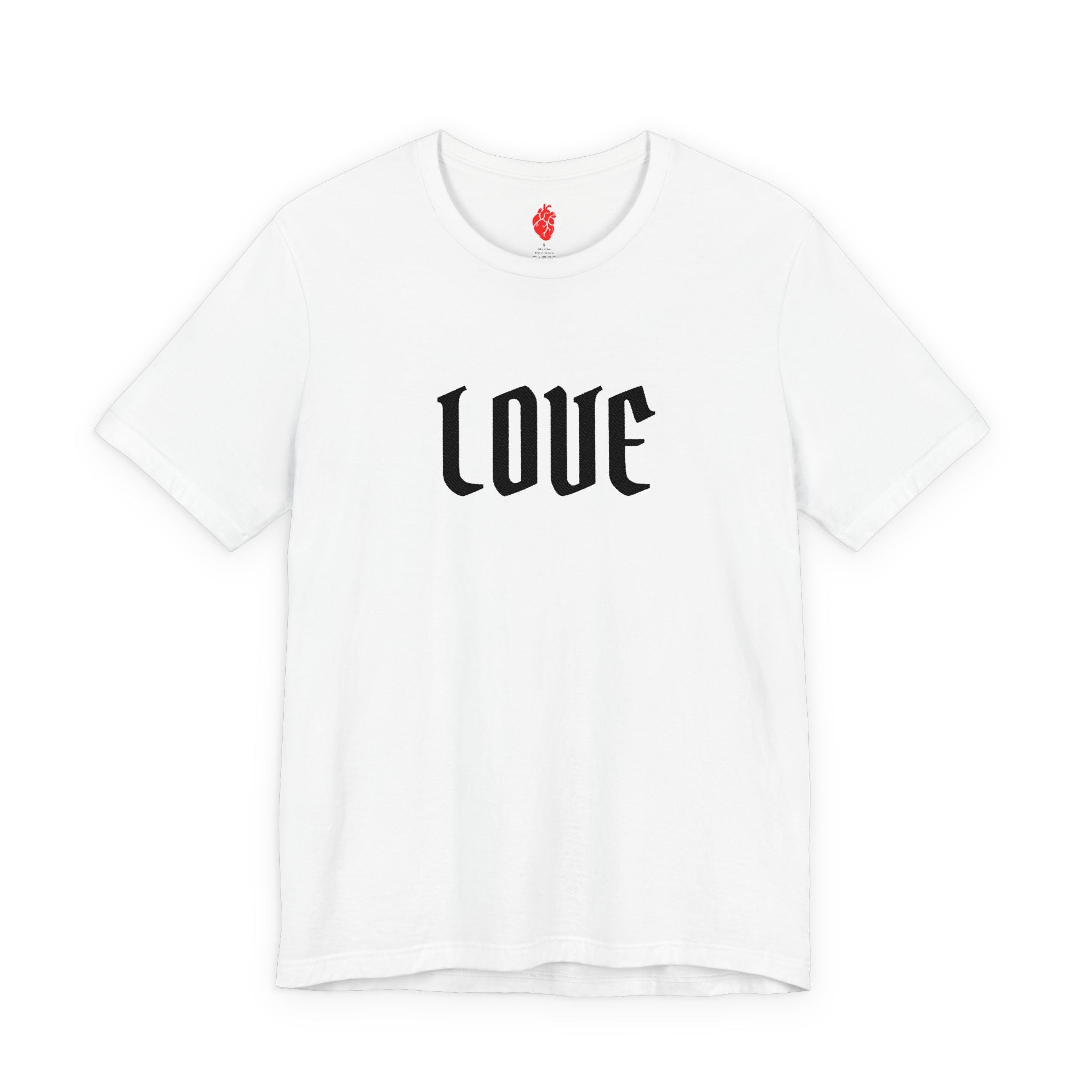 Embroidered LOVE Gothic Romantic  Tee