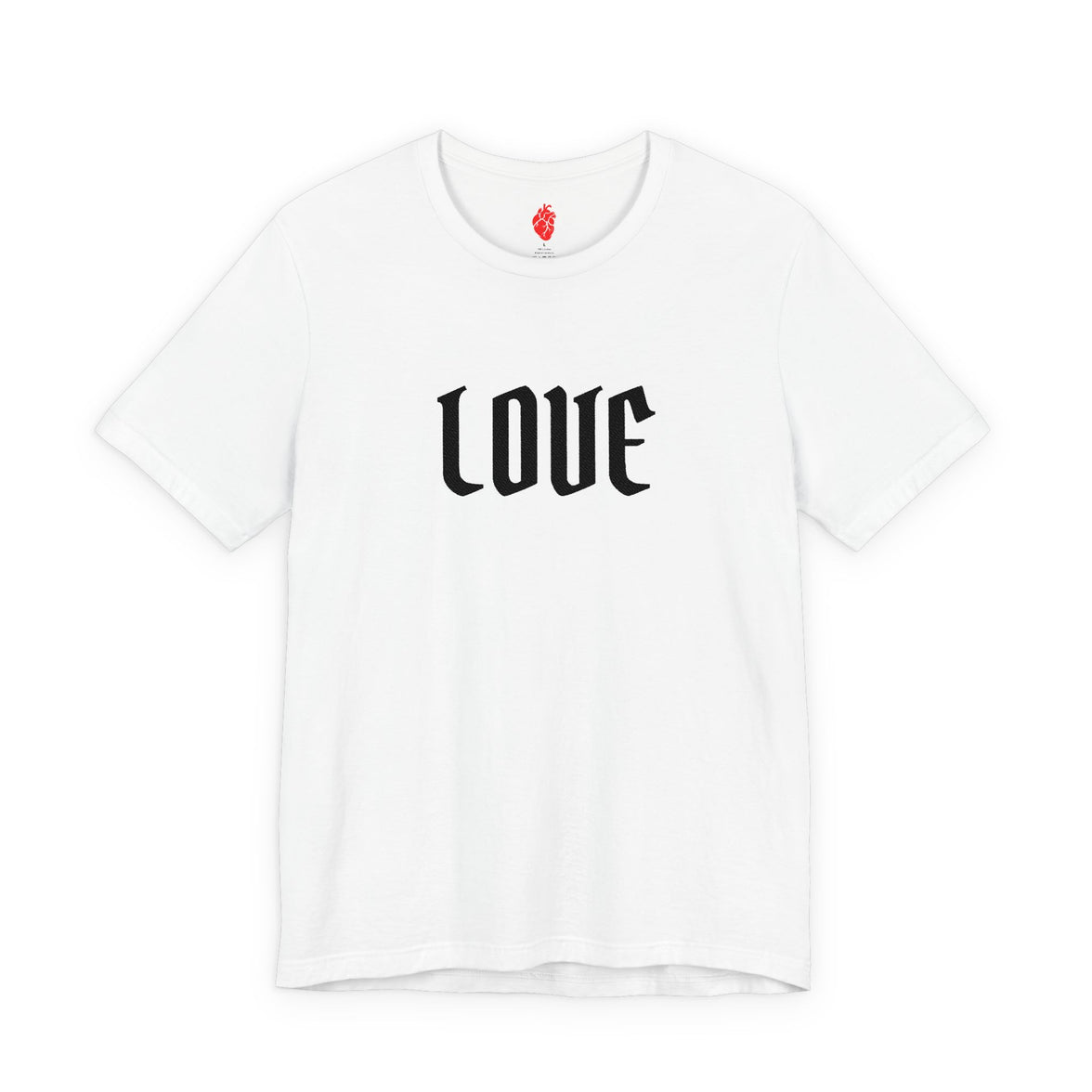 Embroidered LOVE Gothic Romantic  Tee