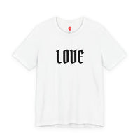 Embroidered LOVE Gothic Romantic  Tee