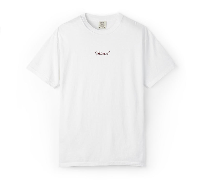 Embroidered untamed tee