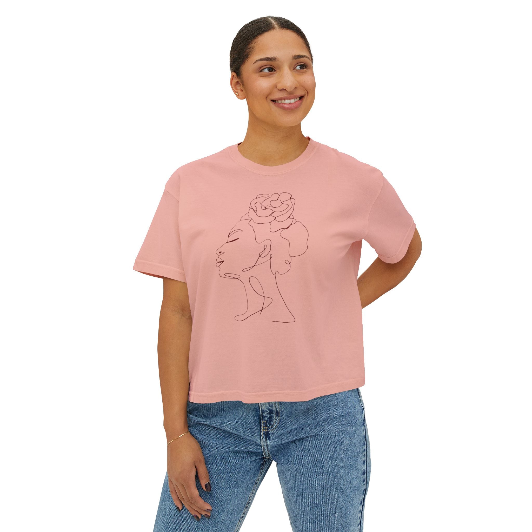 The Rebel Tee- Cropped empowerment tee