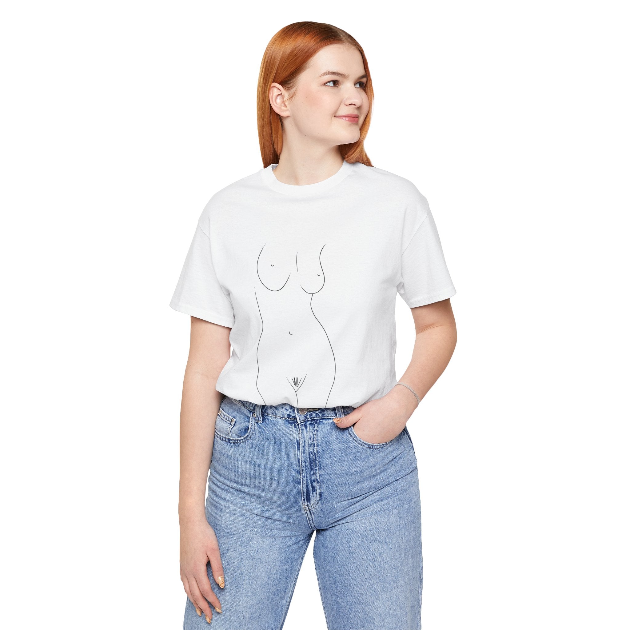 Nude Outline Graphic Tee