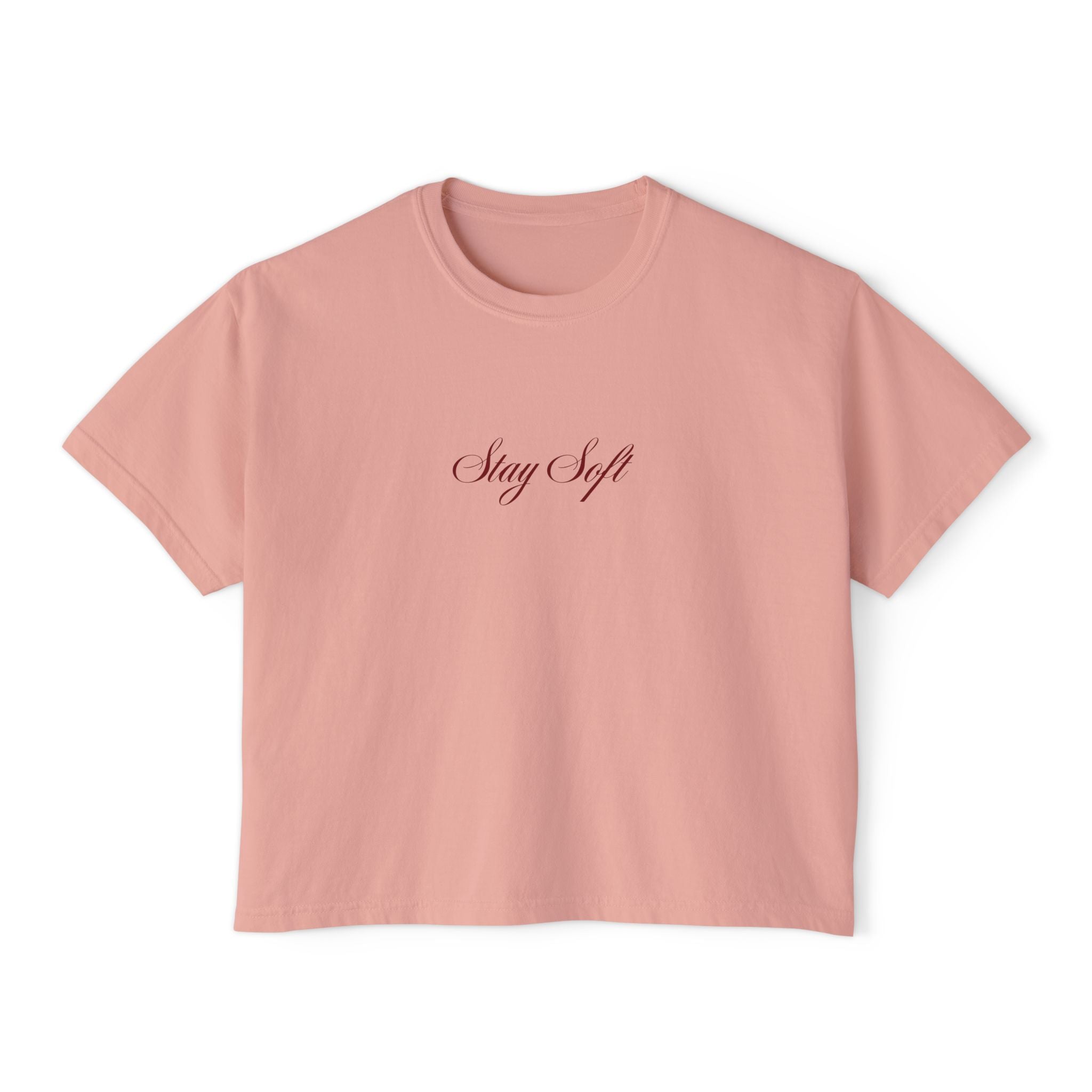 Stay Soft Women's cropped Boxy Tee