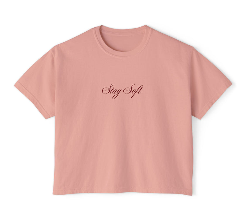 Stay Soft Women's cropped Boxy Tee
