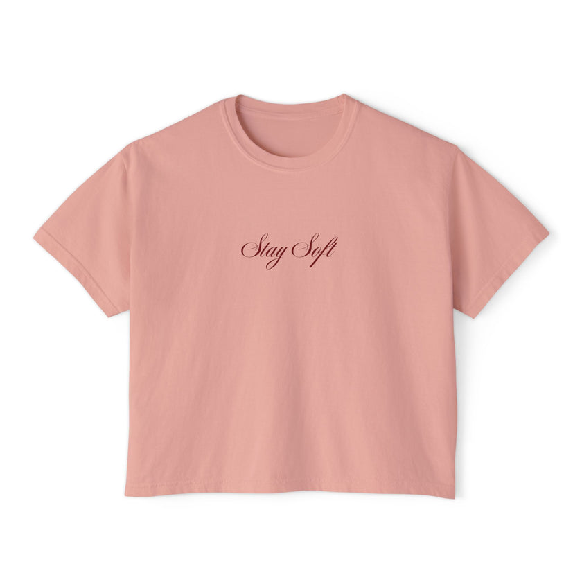 Stay Soft Women's cropped Boxy Tee