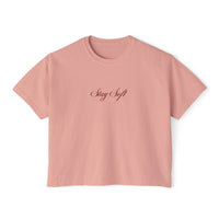 Stay Soft Women's cropped Boxy Tee
