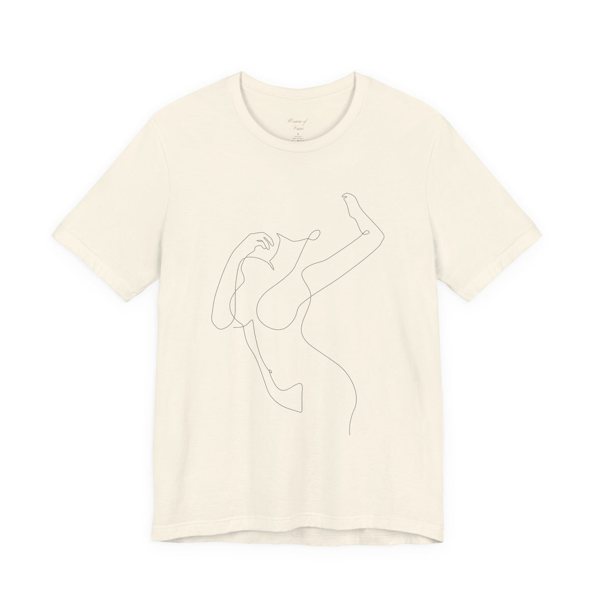 Minimal Line Art Woman Graphic Tee