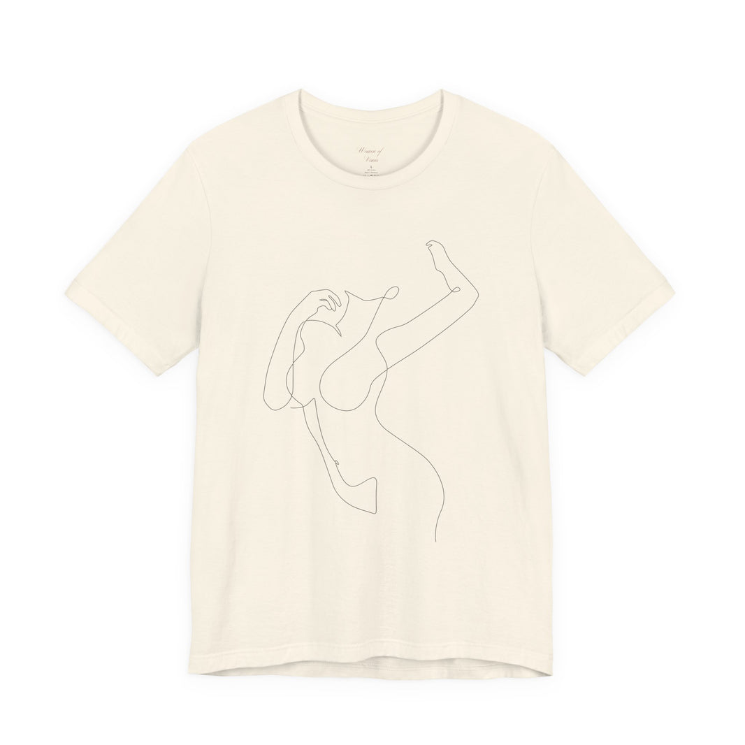 Minimal Line Art Woman Graphic Tee