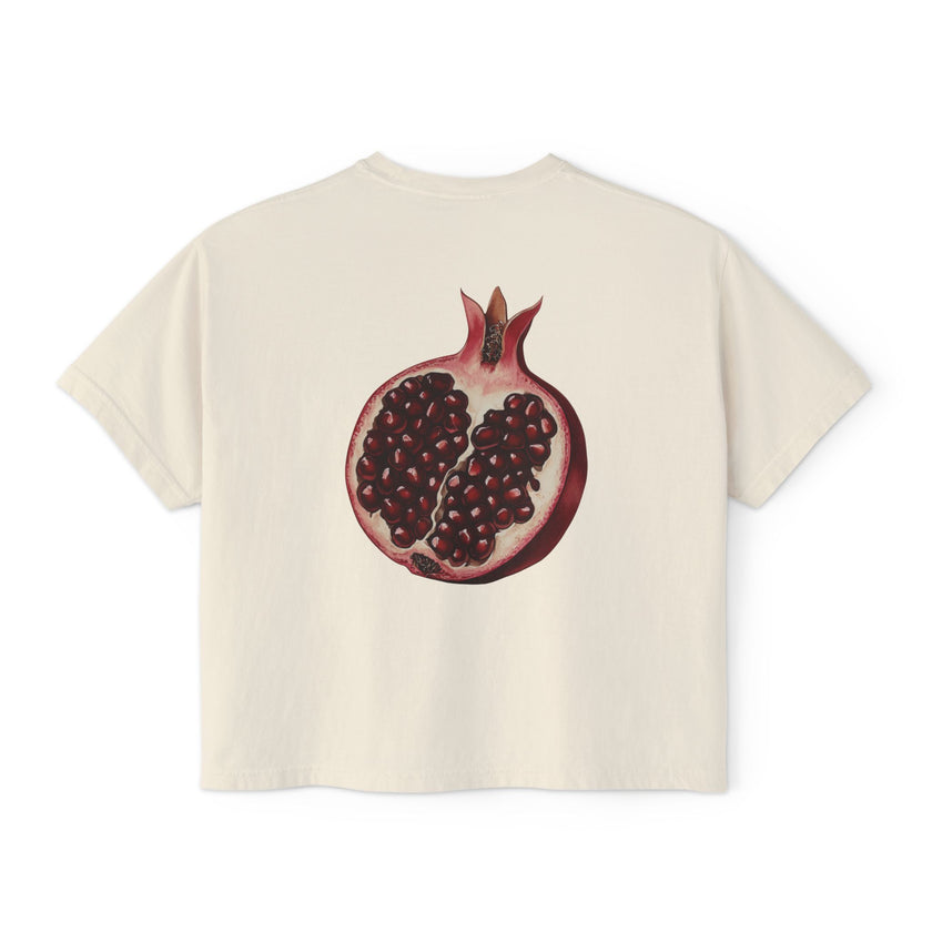 Divine Feminine Boxy Tee Pomegranate back