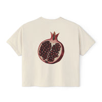 Divine Feminine Boxy Tee Pomegranate back