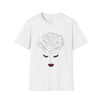 The Rose of Venus Tee – Feminine Line Art T-Shirt (100% Cotton)