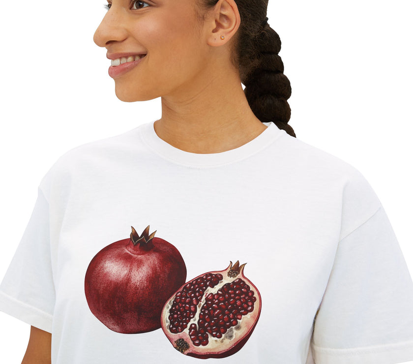Pomegranate Boxy Tee