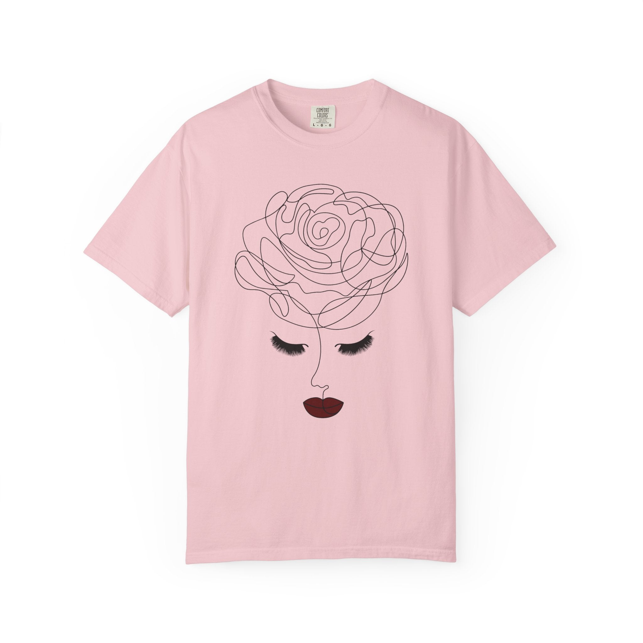 The Rose of Venus Tee – Feminine Line Art T-Shirt