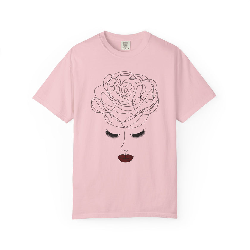 The Rose of Venus Tee – Feminine Line Art T-Shirt