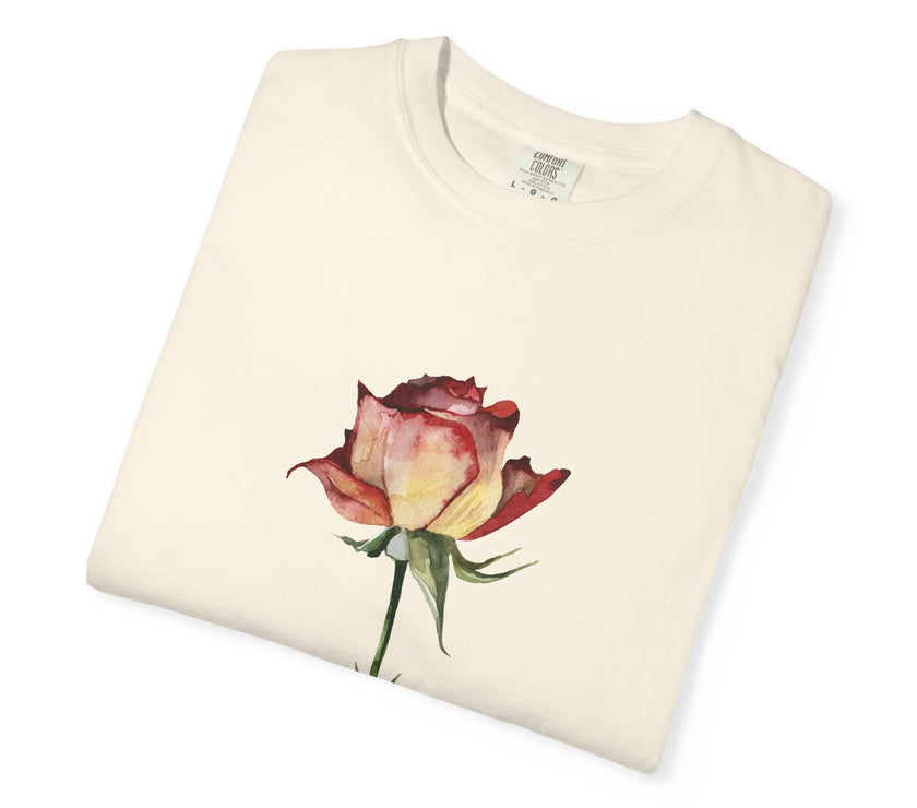Faded Rose Tee – Vintage Feminine Graphic T-Shirt | Women of Venus