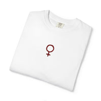 Embroidered Feminine Symbol T-Shirt