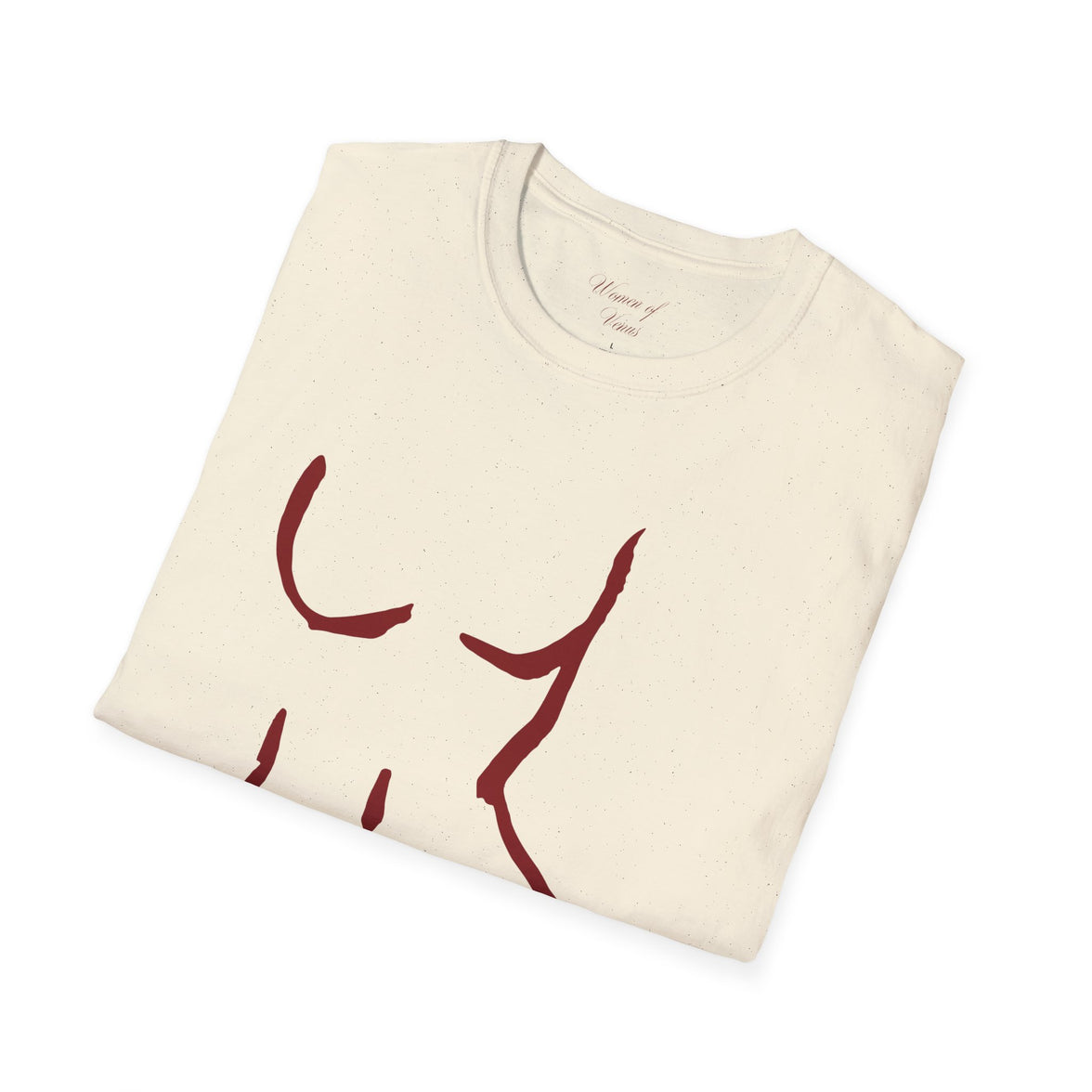 Female Body Outline T-Shirt - Softstyle