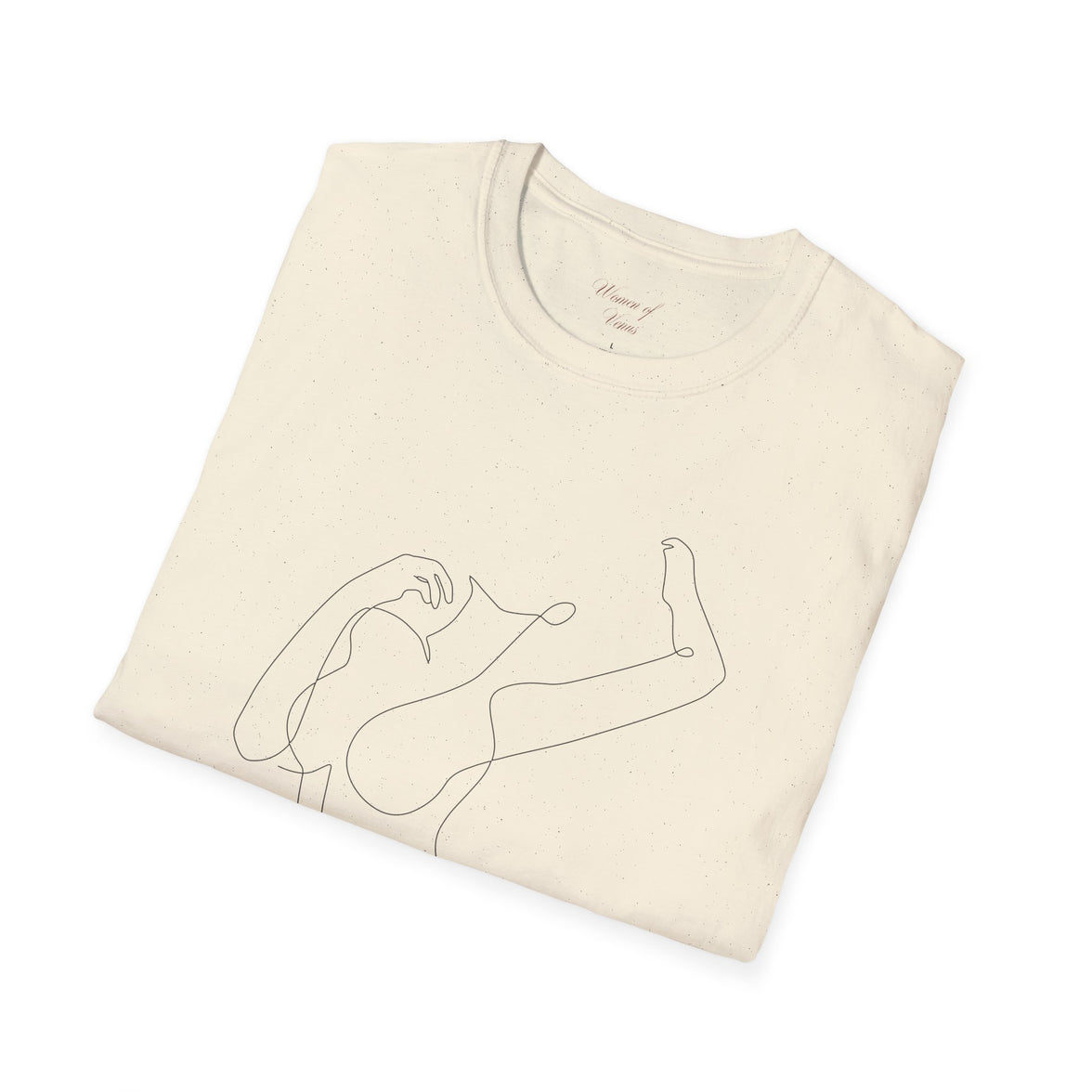 The Muse Tee – Unapologetically Feminine Line Art T-Shirt
