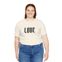 Embroidered LOVE Gothic Romantic  Tee