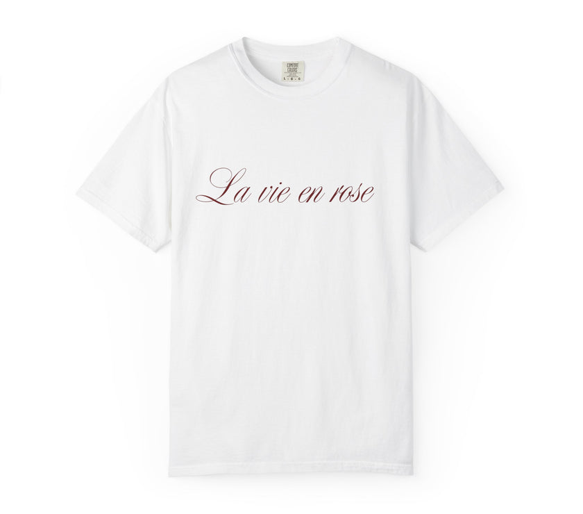La Vie en Rose Tee  Feminine Minimalism by Women of Venus