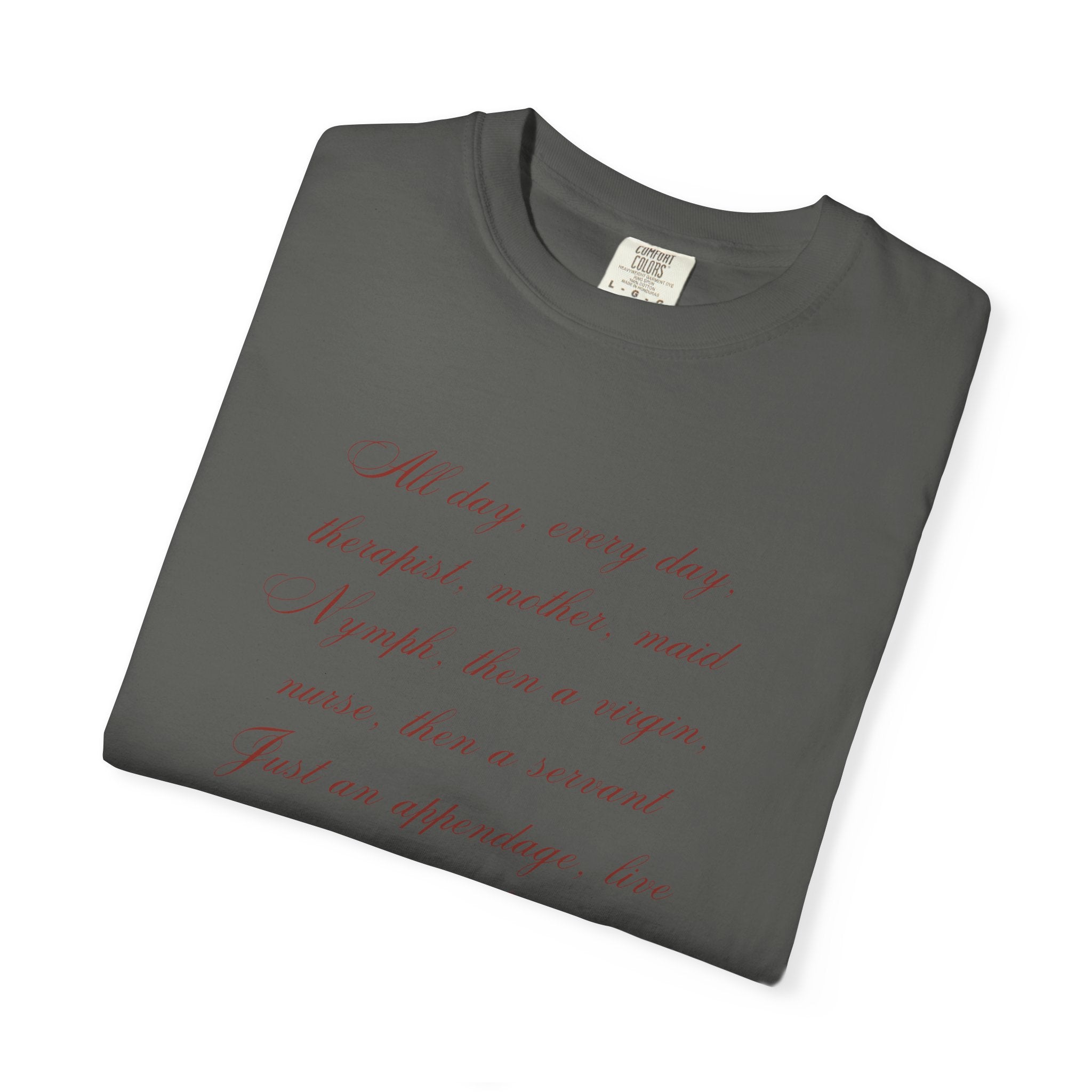 Labour Lyrics Tee | Feminine Poetic T-Shirt Inspired by Paloma Paris