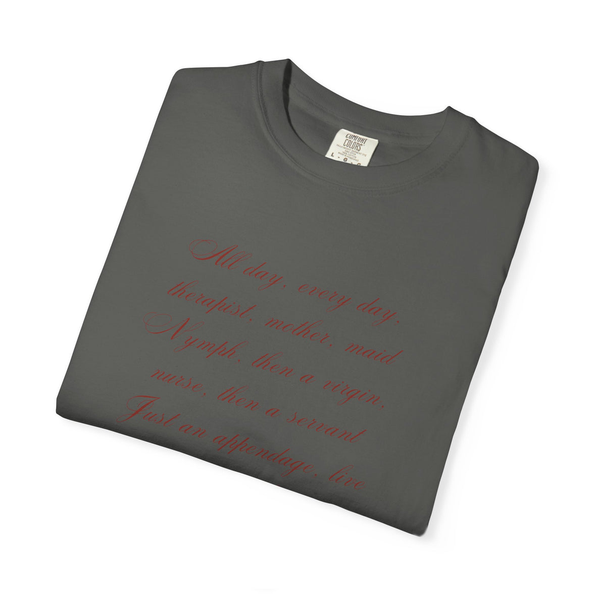 Labour Lyrics Tee | Feminine Poetic T-Shirt Inspired by Paloma Paris