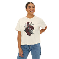 Floral Heart Boxy Tee