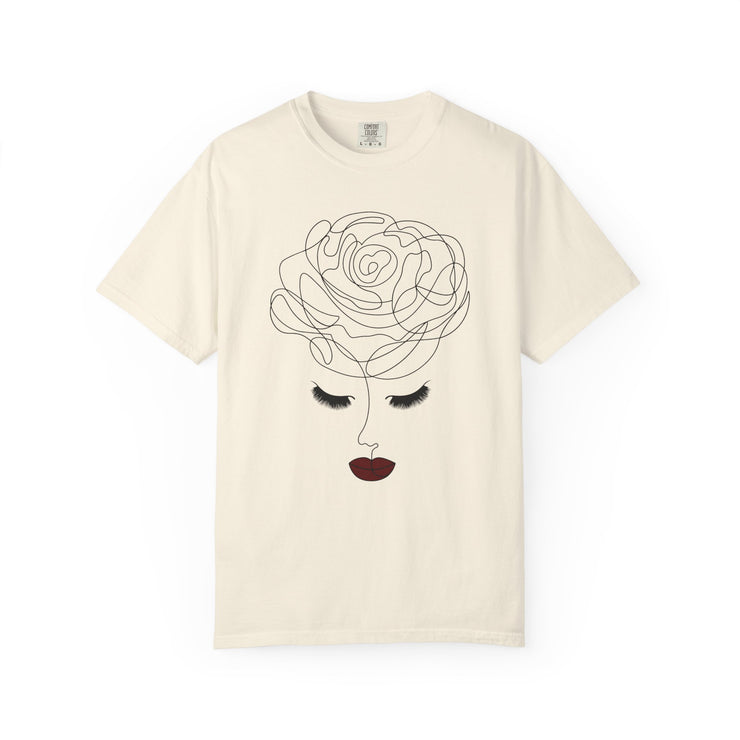The Rose of Venus Tee – Feminine Line Art T-Shirt