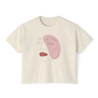 The Lover Tee - Cropped lineart tee