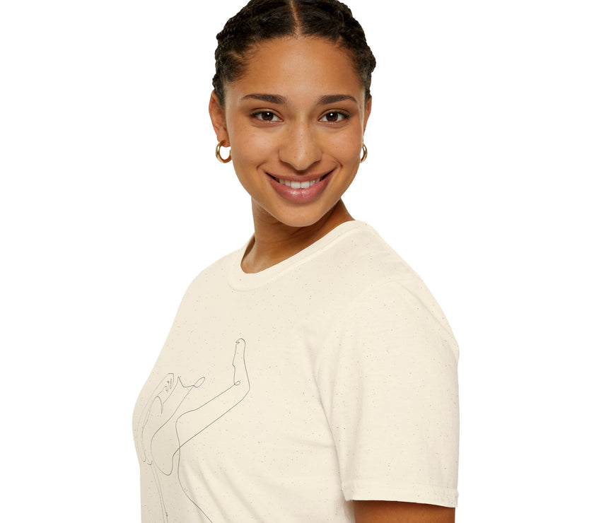 The Muse Tee – Unapologetically Feminine Line Art T-Shirt