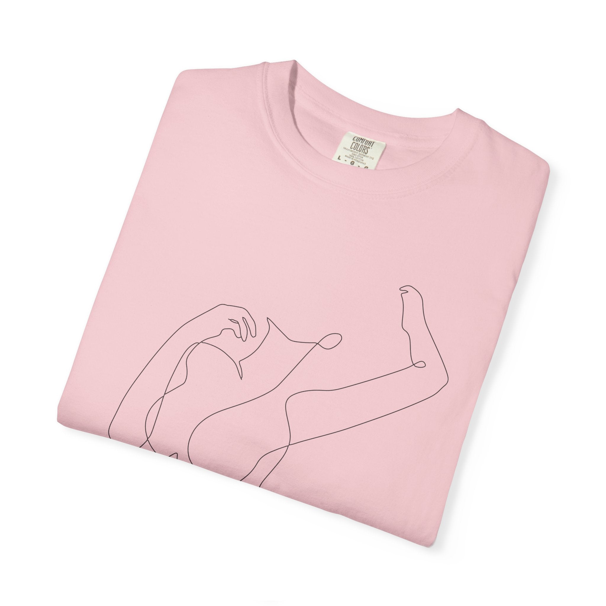 The Muse Tee – Unapologetically Feminine Line Art T-Shirt
