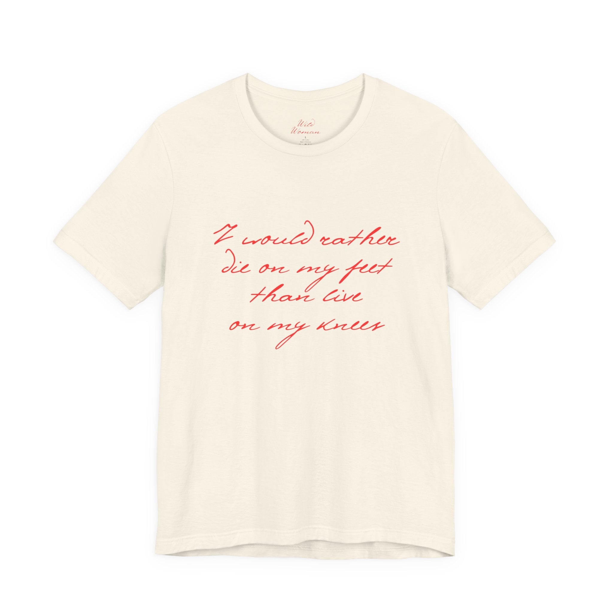 wild woman quote tee