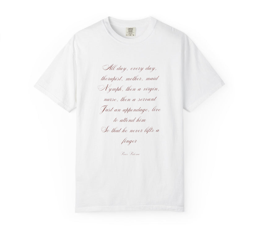 Labour Lyrics Tee | Feminine Poetic T-Shirt Inspired by Paloma Paris