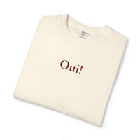 Embroidered Oui Tee | French Minimalist T-Shirt – Parisian Chic by Women of Venus