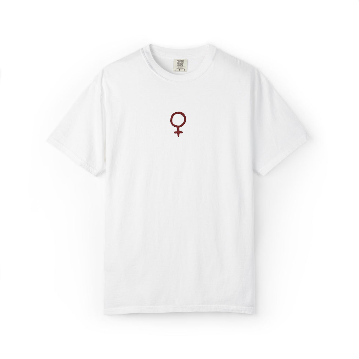Embroidered Feminine Symbol T-Shirt