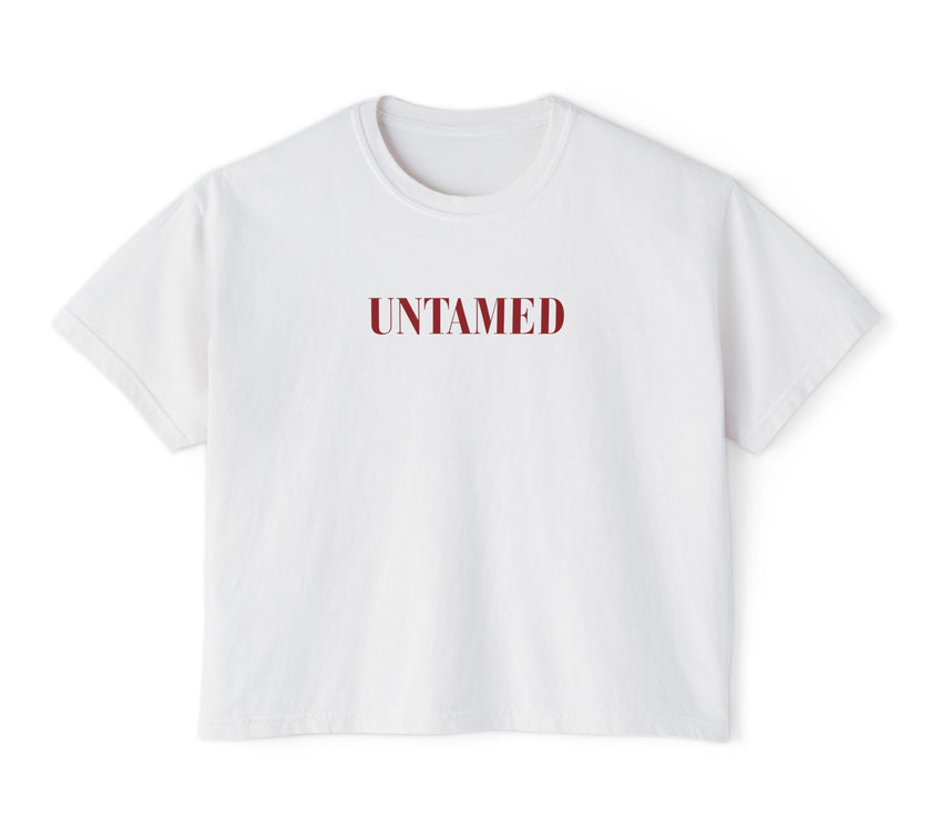 Untamed Tee | Cropped Feminine Statement T-Shirt – Wild, Sensual & Free