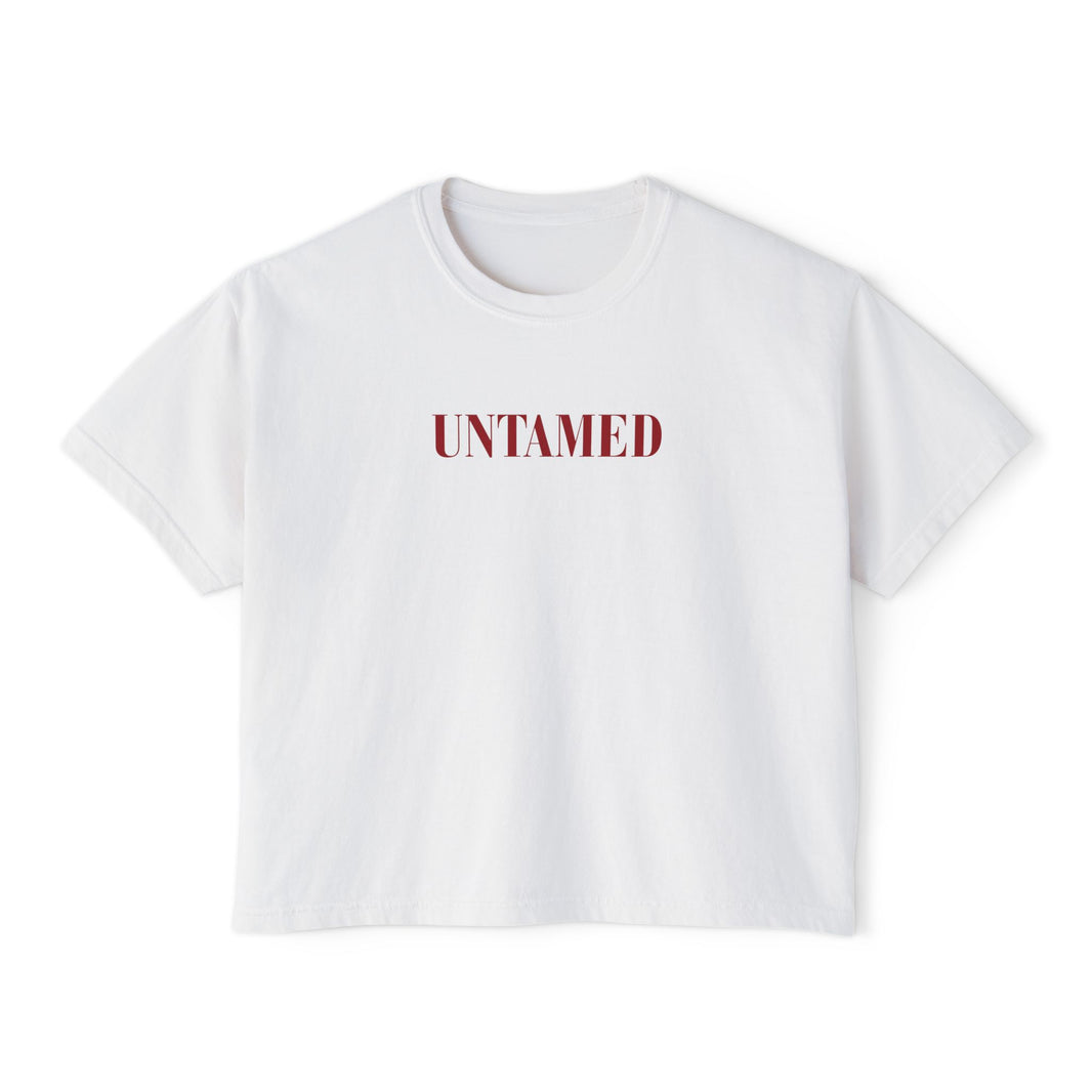 Untamed Tee | Cropped Feminine Statement T-Shirt – Wild, Sensual & Free