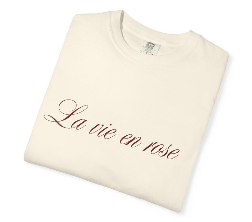 La Vie en Rose Tee  Feminine Minimalism by Women of Venus