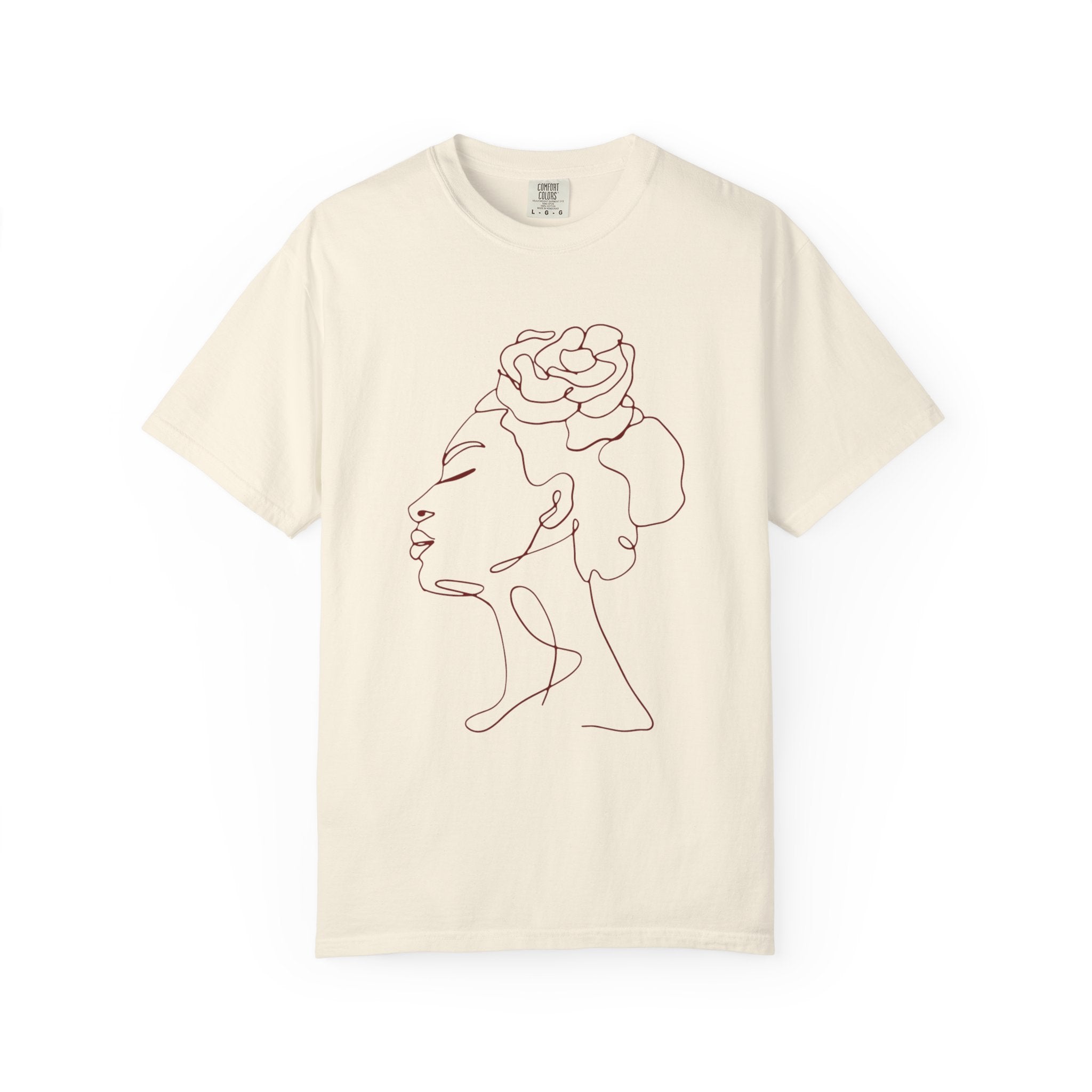 The Rebel Tee - Elegant Line Art T-Shirt for Empowerment
